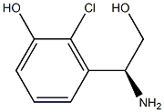 3-((1S)-1-AMINO-2-HYDROXYETHYL)-2-CHLOROPHENOL Struktur