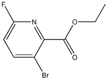 ethyl 3-bromo-6-fluoropicolinate Struktur