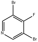 3,5-dibromo-4-fluoropyridine Struktur