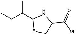 2-(butan-2-yl)-1,3-thiazolidine-4-carboxylic acid Struktur