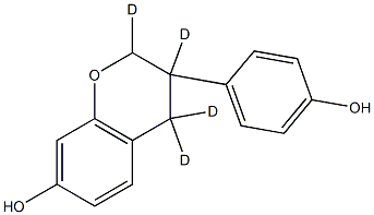 2,3,4,4-tetradeuterio-3-(4-hydroxyphenyl)-2H-chromen-7-ol Struktur