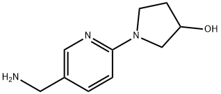 1-(5-(AMINOMETHYL)PYRIDIN-2-YL)PYRROLIDIN-3-OL Struktur