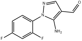 5-Amino-1-(2,4-difluoro-phenyl)-1H-pyrazole-4-carbaldehyde Struktur