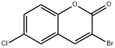 3-Bromo-6-chloro-chromen-2-one Struktur