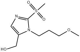 [2-methanesulfonyl-1-(3-methoxypropyl)-1H-imidazol-5-yl]methanol Struktur