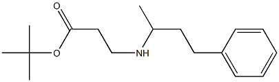 tert-butyl 3-[(4-phenylbutan-2-yl)amino]propanoate Struktur