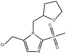 5-(chloromethyl)-2-methanesulfonyl-1-[(oxolan-2-yl)methyl]-1H-imidazole Struktur