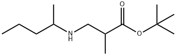 tert-butyl 2-methyl-3-[(pentan-2-yl)amino]propanoate Struktur