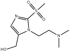 {1-[2-(dimethylamino)ethyl]-2-methanesulfonyl-1H-imidazol-5-yl}methanol Struktur