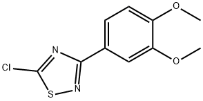 5-chloro-3-(3,4-dimethoxyphenyl)-1,2,4-thiadiazole Struktur