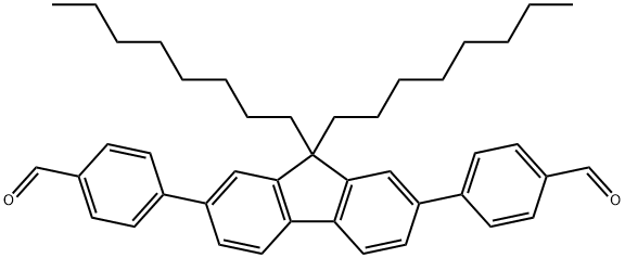 4,4'-(9,9-二辛基-9H-芴-2,7-二基)二苯甲醛 結(jié)構(gòu)式