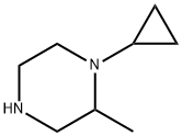 1-cyclopropyl-2-methylpiperazine Struktur