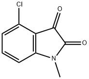 1H-Indole-2,3-dione, 4-chloro-1-methyl- Struktur