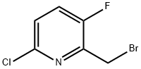 2-(溴甲基)-6-氯-3-氟吡啶, 1227509-98-9, 結(jié)構(gòu)式