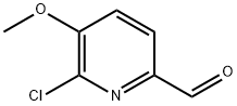 6-Chloro-5-methoxy-pyridine-2-carbaldehyde Struktur