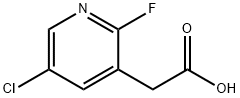 2-(5-chloro-2-fluoropyridin-3-yl)acetic acid Struktur