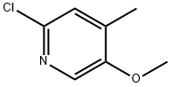 2-Chloro-5-methoxy-4-methylpyridine Struktur