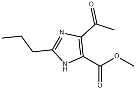 METHYL 4-ACETYL-2-PROPYL-1H-IMIDAZOLE-5-CARBOXYLATE Struktur