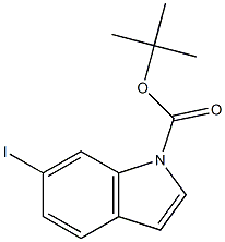 tert-Butyl 6-iodo-1H-indole-1-carboxylate Struktur