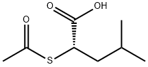 (S)-2-(ACETYLTHIO)-4-METHYLPENTANOIC ACID Struktur