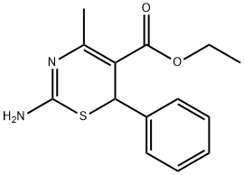 ETHYL 2-AMINO-4-METHYL-6-PHENYL-6H-1,3-THIAZINE-5-CARBOXYLATE Struktur