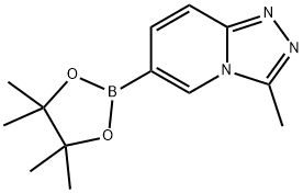 3-Methyl-6-(4,4,5,5-tetramethyl-[1,3,2]dioxaborolan-2-yl)-[1,2,4]triazolo[4,3-a]pyridine Struktur