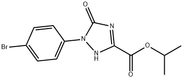 ISOPROPYL 1-(4-BROMOPHENYL)-5-OXO-2,5-DIHYDRO-1H-1,2,4-TRIAZOLE-3-CARBOXYLATE Struktur