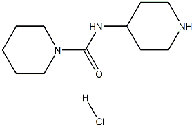 N-(Piperidin-4-yl)piperidine-1-carboxamide hydrochloride Struktur