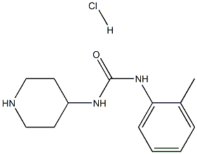 1-(Piperidin-4-yl)-3-o-tolylurea hydrochloride Struktur