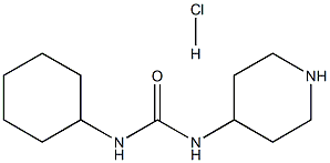 1-Cyclohexyl-3-(piperidin-4-yl)urea hydrochloride Struktur