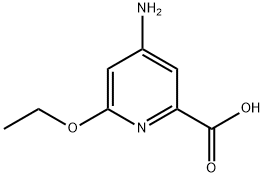 4-Amino-6-ethoxypicolinic acid Struktur