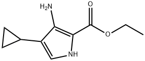 ethyl 3-amino-4-cyclopropyl-1H-pyrrole-2-carboxylate Struktur