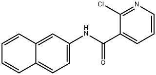 2-chloro-N-naphthalen-2-ylpyridine-3-carboxamide Struktur