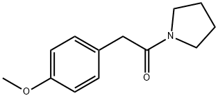 methyl 4-[2-oxo-2-(1-pyrrolidinyl)ethyl]phenyl ether Struktur