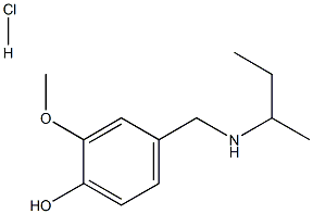 4-{[(butan-2-yl)amino]methyl}-2-methoxyphenol hydrochloride Struktur