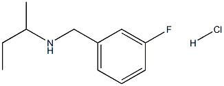 (butan-2-yl)[(3-fluorophenyl)methyl]amine hydrochloride Struktur