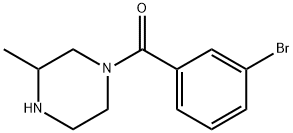 1-(3-bromobenzoyl)-3-methylpiperazine Struktur