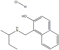 1-{[(butan-2-yl)amino]methyl}naphthalen-2-ol hydrochloride Struktur