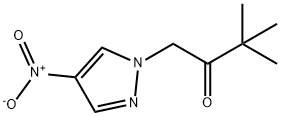 3,3-dimethyl-1-(4-nitro-1H-pyrazol-1-yl)butan-2-one Struktur