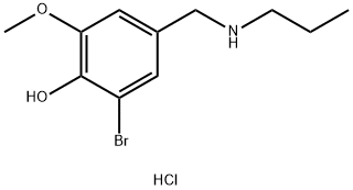 2-bromo-6-methoxy-4-[(propylamino)methyl]phenol hydrochloride Struktur