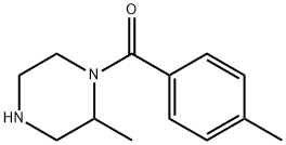 2-methyl-1-(4-methylbenzoyl)piperazine Struktur