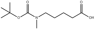 5-(Boc-N-methyl-amino)pentanoic acid Struktur