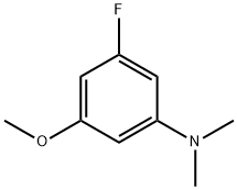 3-Fluoro-5-methoxy-N,N-dimethylaniline Struktur