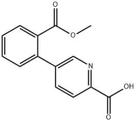 5-(2-(METHOXYCARBONYL)PHENYL)PICOLINIC ACID Struktur