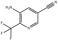 5-Amino-6-trifluoromethyl-nicotinonitrile Struktur