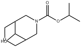 isopropyl-9-hydroxy-3-oxa-7-azabicyclo[3.3.1]nonane-7-carboxylate Struktur