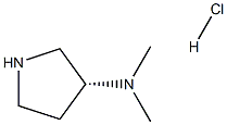 (3R)-N,N-dimethylpyrrolidin-3-amine:hydrochloride Struktur