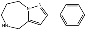 5,6,7,8-tetrahydro-2-phenyl-4H-pyrazolo[1,5-a][1,4]diazepine Struktur