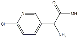 2-Amino-2-(6-chloropyridin-3-yl)acetic acid Struktur