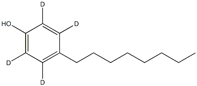 2,3,5,6-tetradeuterio-4-octylphenol Struktur